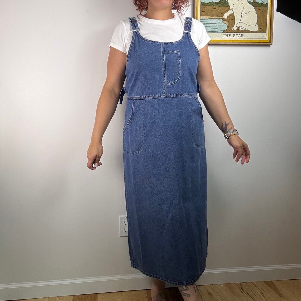Sydni Jordan denim midi dress Large - Picture 1 of 8
